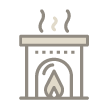 Ícono de calefacción en habitaciones